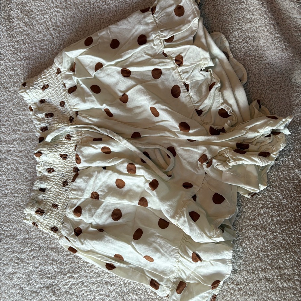 Polka Dot Ruffle Shorts
